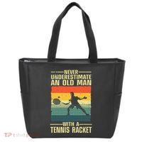 Cool Tennis Art For Grandpa Tennis Player Racket Tote Bag thumb 0