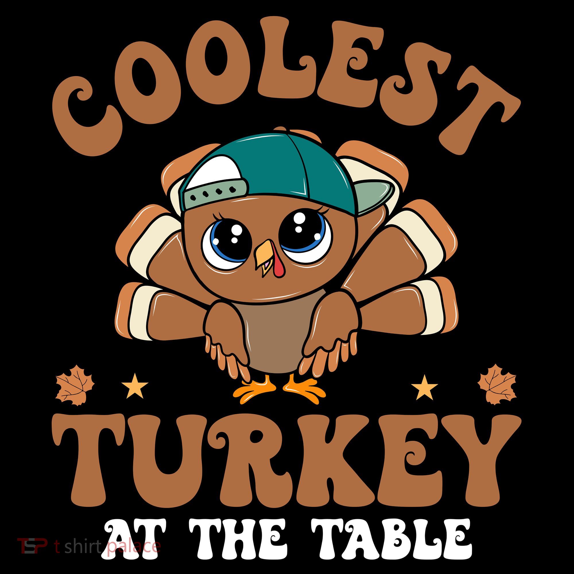 Coolest Turkey At The Table Retro Cute Thanksgiving Women's Hoodie