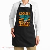 Coolest Turkey At The Table Funny Apron thumb 2