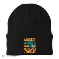Coolest Turkey At The Table Funny Beanie thumb 0