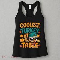 Coolest Turkey At The Table Funny Women's Tank Top thumb 3
