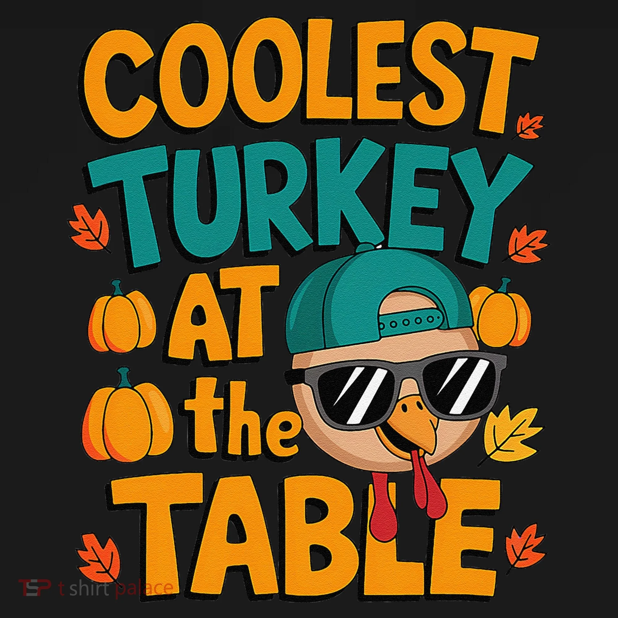 Coolest Turkey At The Table Funny Baby Bodysuit