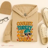 Coolest Turkey At The Table Funny Hoodie thumb 4