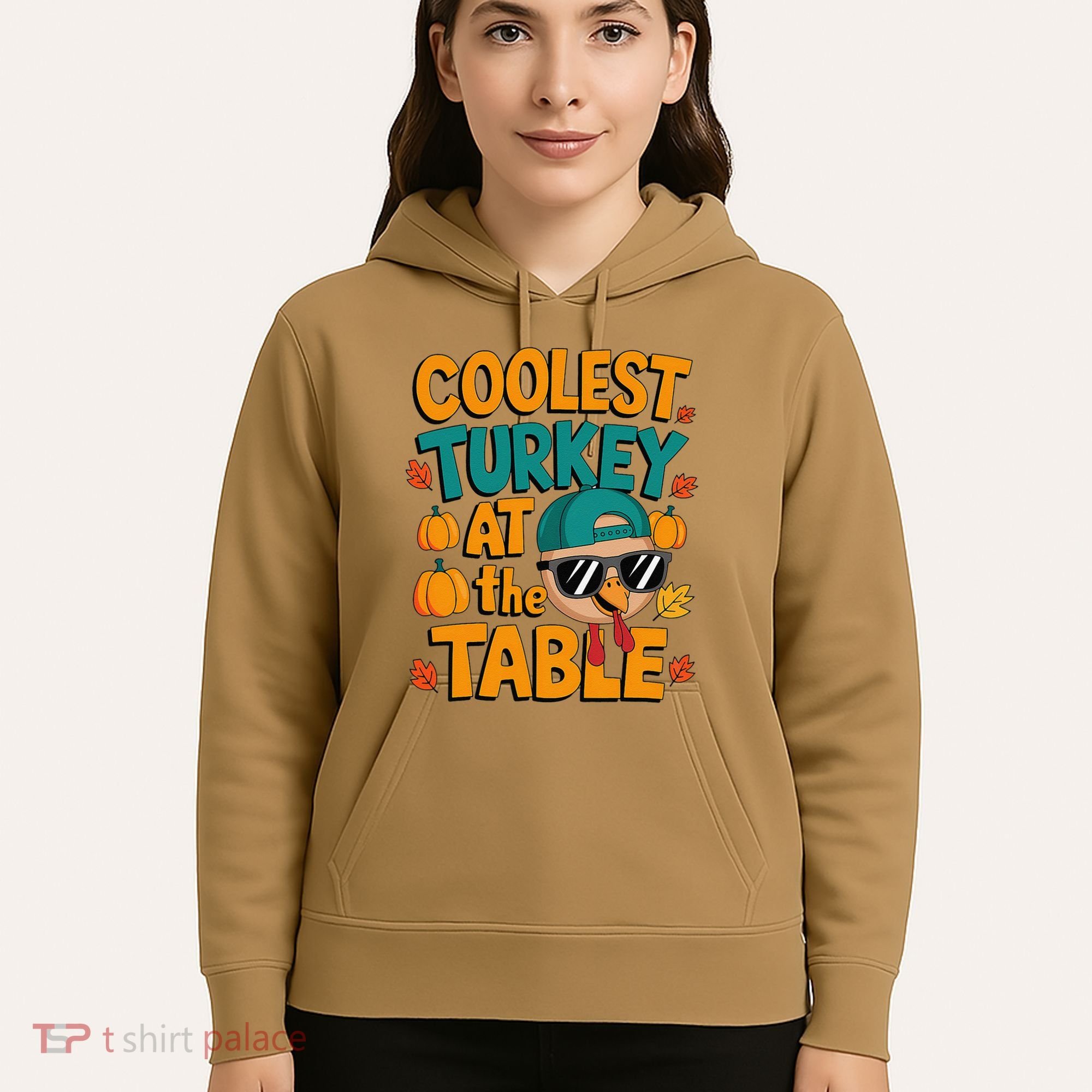 Coolest Turkey At The Table Funny Hoodie