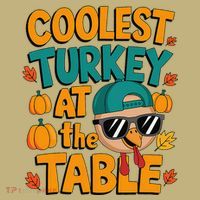 Coolest Turkey At The Table Funny Hoodie thumb 7