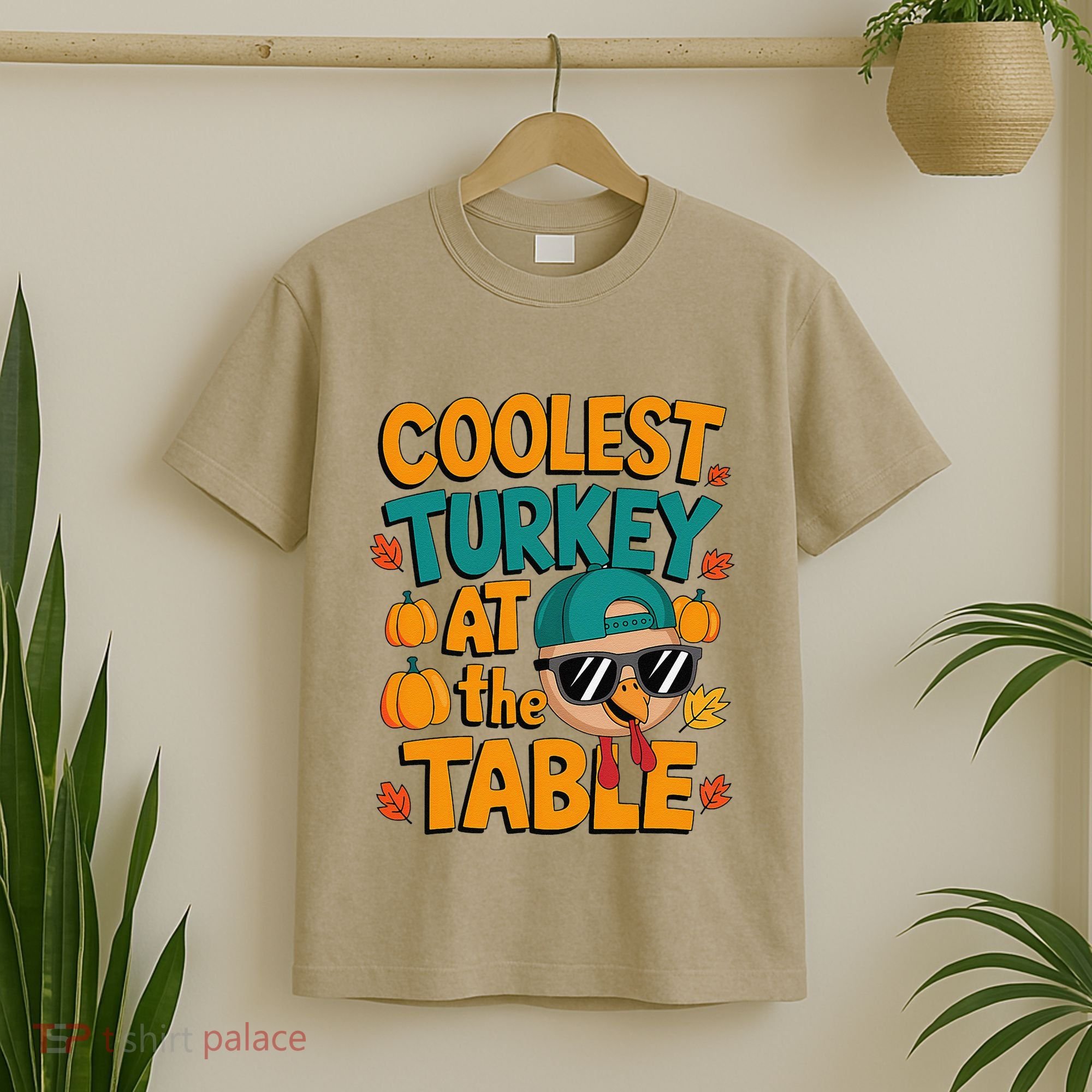 Coolest Turkey At The Table Funny T-Shirt