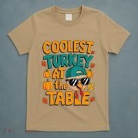 Coolest Turkey At The Table Funny T-Shirt thumb 5