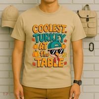 Coolest Turkey At The Table Funny T-Shirt thumb 6