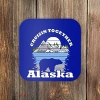 Cruisin Together Alaska Cruise Ship Family Vacation Gift Coaster thumb 0