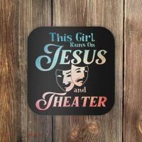 Cute Theatre Art For N Women Acting Musical Lover Coaster thumb 0