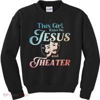Cute Theatre Art For N Women Acting Musical Lover Kids Sweatshirt thumb 0