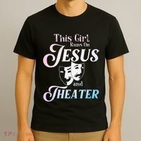 Cute Theatre Art For Teen Women Acting Musical Lover T-Shirt thumb 3