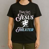 Cute Theatre Art For Teen Women Acting Musical Lover T-Shirt thumb 4