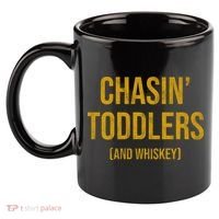 Chasin Toddlers And Whiskey Funny Parent 11oz C Handle Ceramic Mug thumb 2