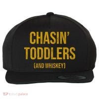 Chasin Toddlers And Whiskey Funny Parent Wool Snapback Cap thumb 0