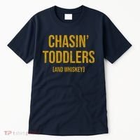 Chasin Toddlers And Whiskey Funny Parent Tall T-Shirt thumb 0