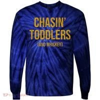 Chasin Toddlers And Whiskey Funny Parent Tie-Dye Long Sleeve Shirt thumb 0