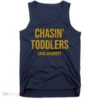 Chasin Toddlers And Whiskey Funny Parent Tank Top thumb 0