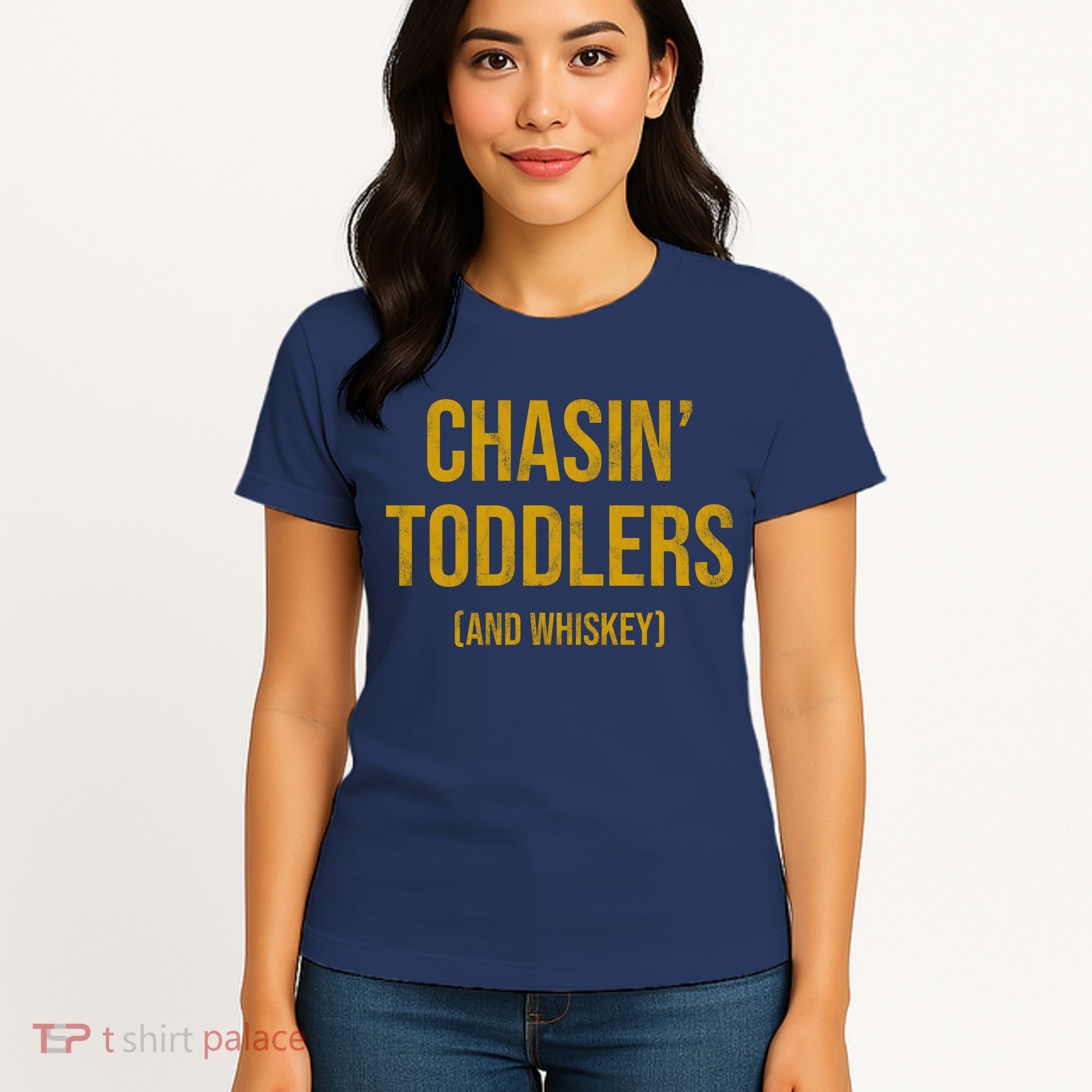 Chasin Toddlers And Whiskey Funny Parent Women's T-Shirt