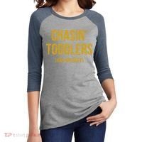 Chasin Toddlers And Whiskey Funny Parent Women's Tri-Blend 3/4-Sleeve Raglan Shirt thumb 2