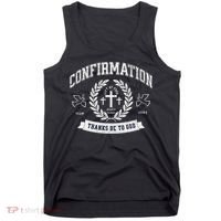 Confirmation Thanks Be To God Christian Catholic Jesus Tank Top thumb 0
