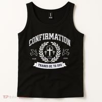 Confirmation Thanks Be To God Christian Catholic Jesus Tank Top thumb 2