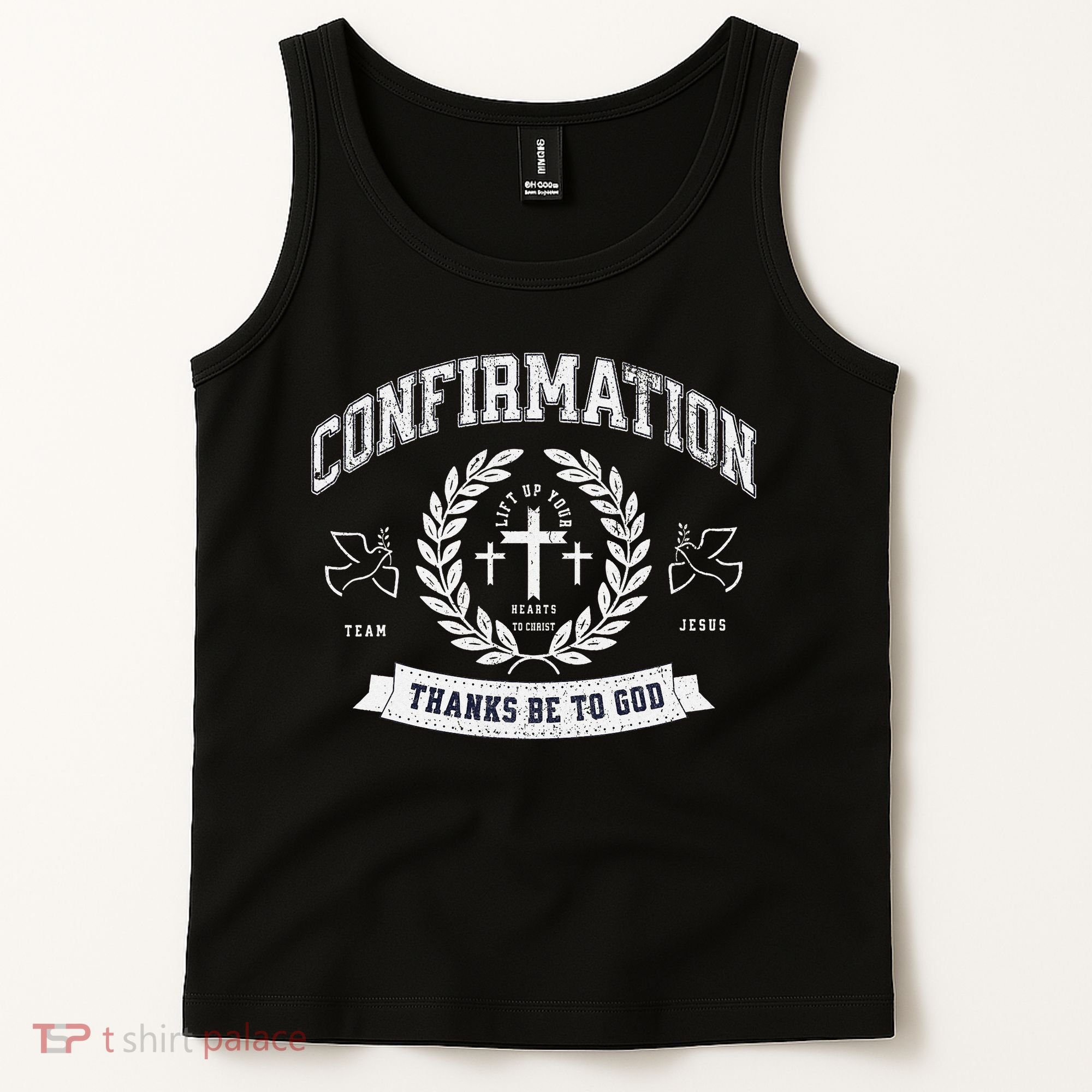 Confirmation Thanks Be To God Christian Catholic Jesus Tank Top