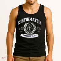 Confirmation Thanks Be To God Christian Catholic Jesus Tank Top thumb 3