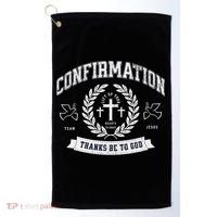 Confirmation Thanks Be To God Christian Catholic Jesus Golf Towel thumb 0