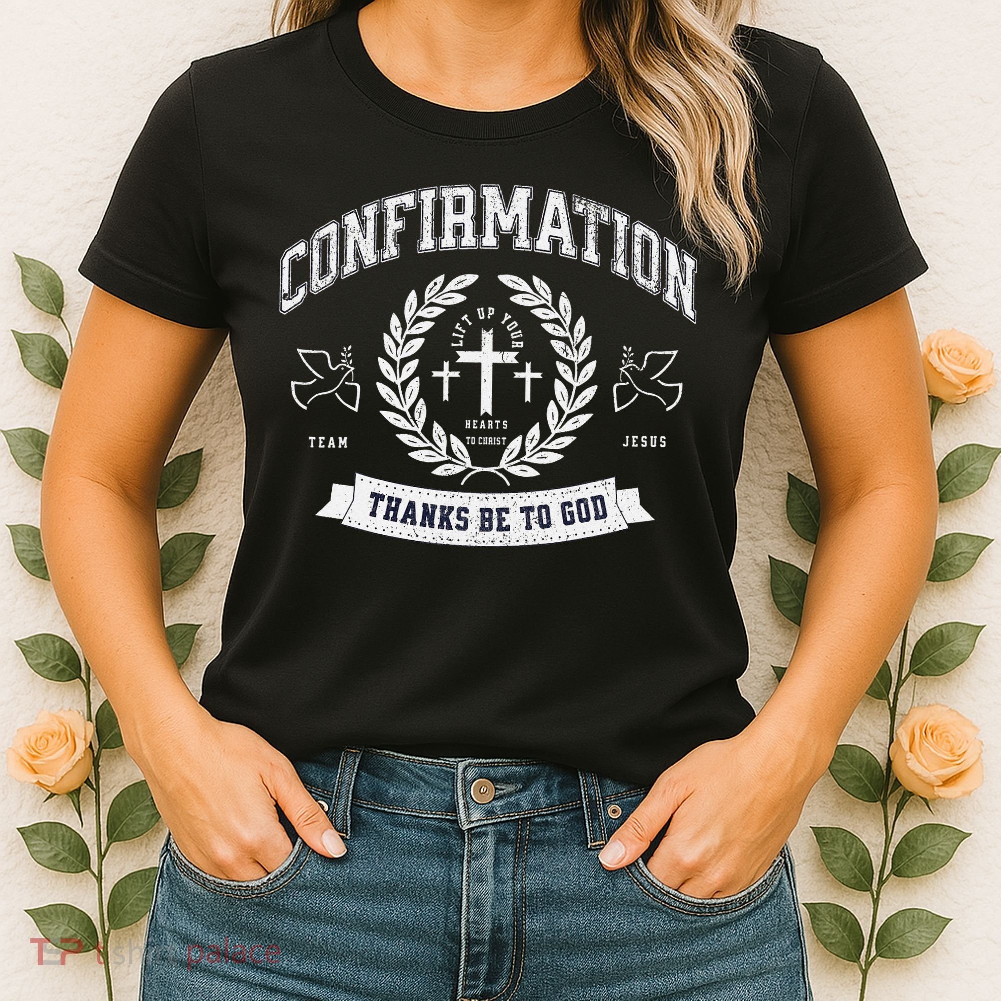 Confirmation Thanks Be To God Christian Catholic Jesus Women's T-Shirt