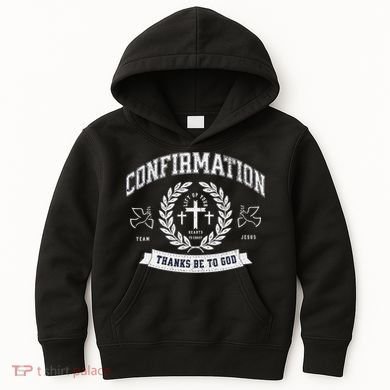 Confirmation Thanks Be To God Christian Catholic Jesus Kids Hoodie