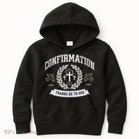 Confirmation Thanks Be To God Christian Catholic Jesus Kids Hoodie thumb 0