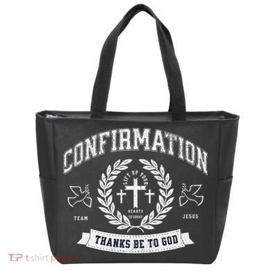 Confirmation Thanks Be To God Christian Catholic Jesus Tote Bag