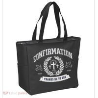 Confirmation Thanks Be To God Christian Catholic Jesus Tote Bag thumb 2