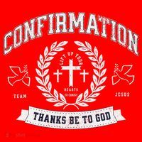 Confirmation Thanks Be To God Christian Catholic Jesus Santa Hat thumb 1