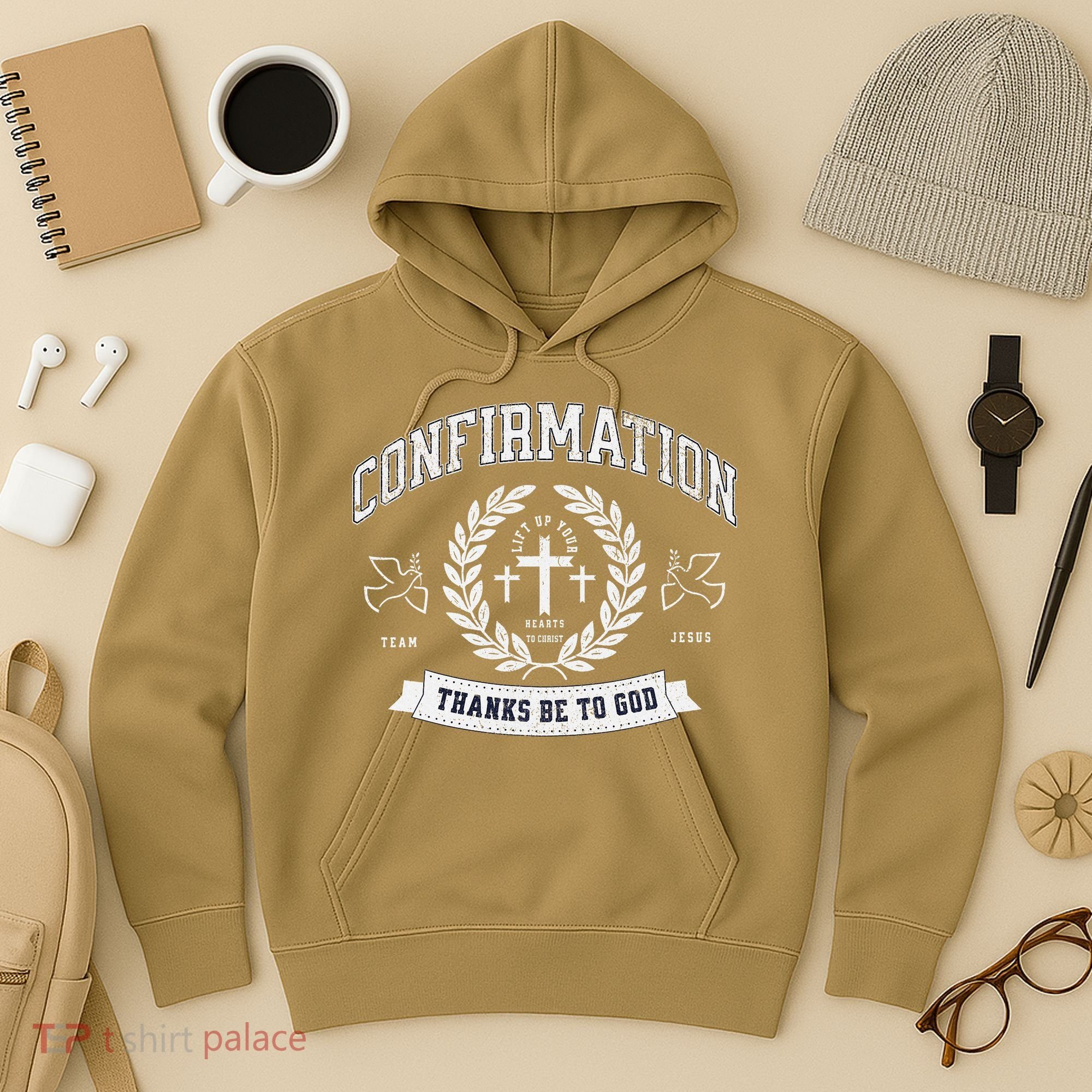 Confirmation Thanks Be To God Christian Catholic Jesus Hoodie
