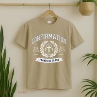 Confirmation Thanks Be To God Christian Catholic Jesus T-Shirt thumb 2