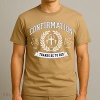 Confirmation Thanks Be To God Christian Catholic Jesus T-Shirt thumb 3