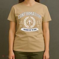 Confirmation Thanks Be To God Christian Catholic Jesus T-Shirt thumb 4