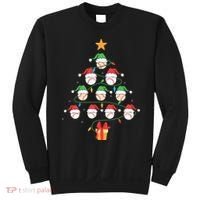 Christmas Baseball Tree Light Funny Xmas Sport Holiday Sweatshirt thumb 0