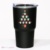 Christmas Baseball Tree Light Funny Xmas Sport Holiday Tumbler thumb 0