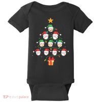 Christmas Baseball Tree Light Funny Xmas Sport Holiday Baby Bodysuit thumb 0
