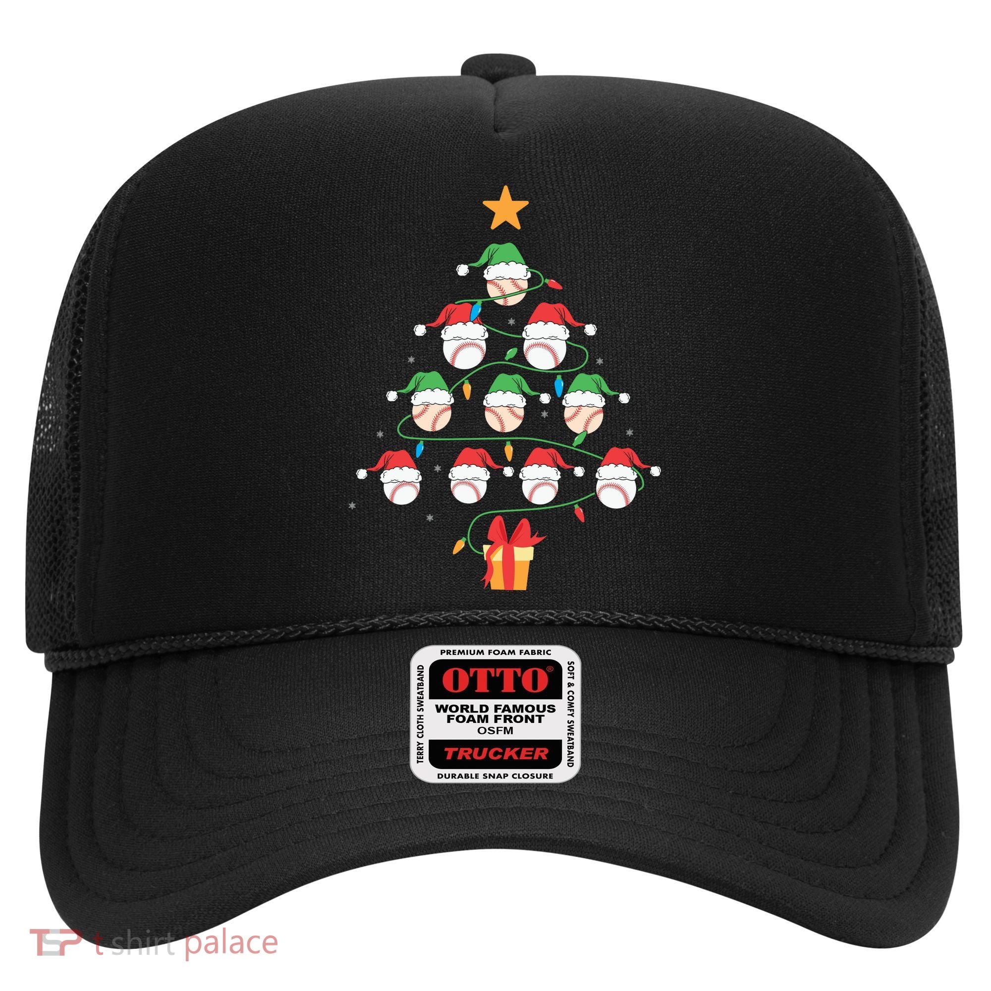 Christmas Baseball Tree Light Funny Xmas Sport Holiday Hat