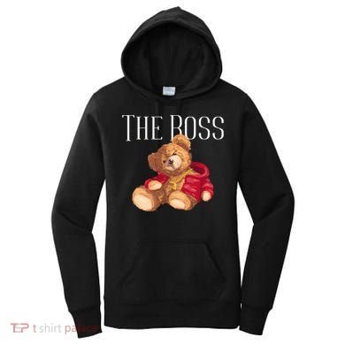 Cool Teddy Bear Dollar Sign Teddy Lover The Boss Bossy Women's Hoodie