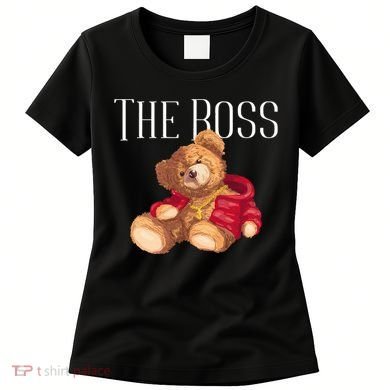 Cool Teddy Bear Dollar Sign Teddy Lover The Boss Bossy Women's T-Shirt