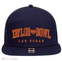 Cool Taylor Bowl Las Vegas 2024 7 Panel Mesh Trucker Snapback Hat thumb 0
