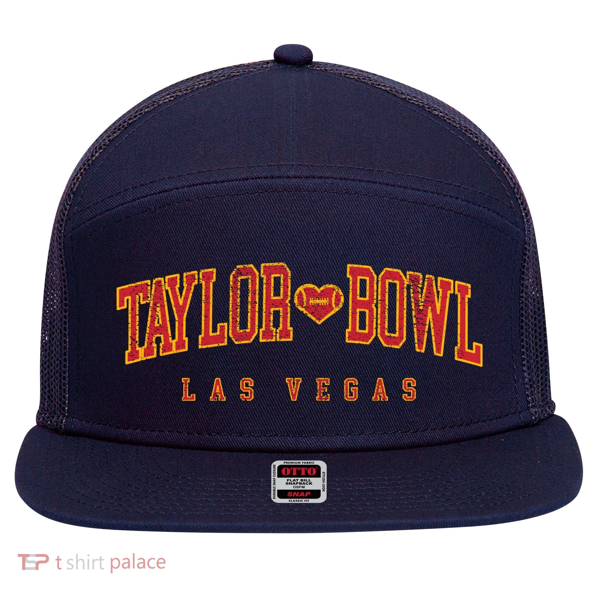 Cool Taylor Bowl Las Vegas 2024 7 Panel Mesh Trucker Snapback Hat