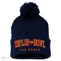 Cool Taylor Bowl Las Vegas 2024 Pom Pom 12in Knit Beanie thumb 0