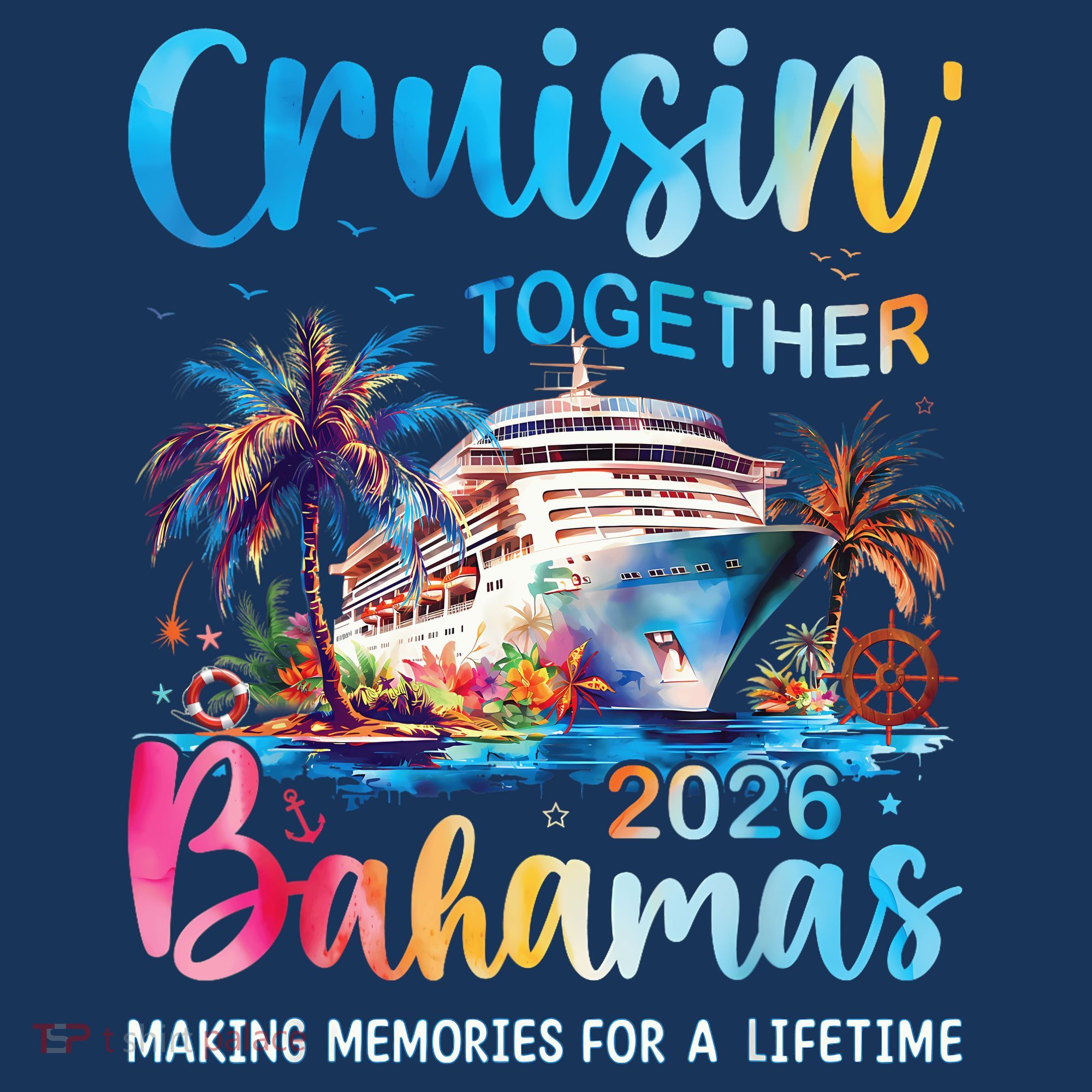 Cruisin Together Bahamas 2026 Making Memories For A Lifetime Mousepad