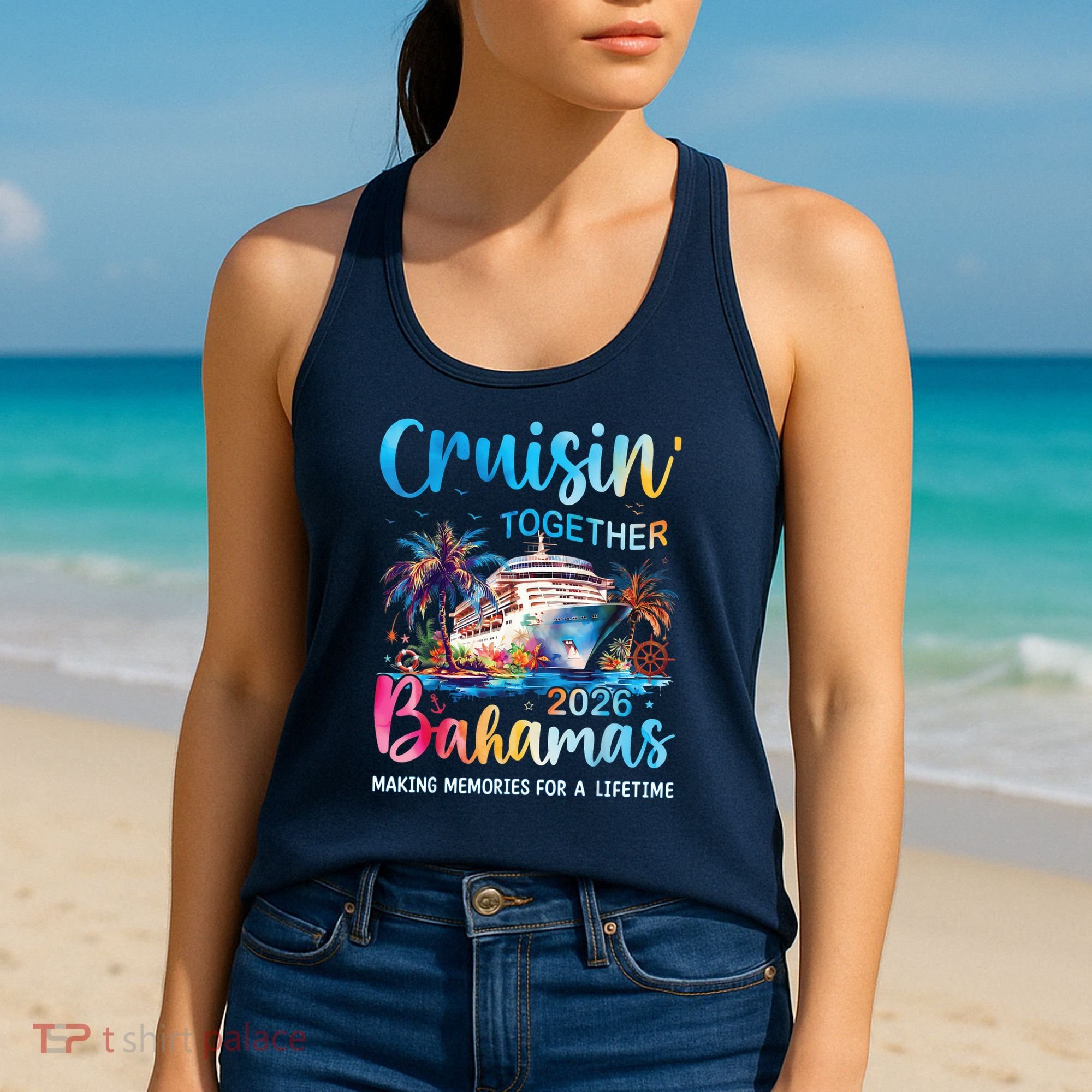 Cruisin Together Bahamas 2026 Making Memories For A Lifetime Women's Tank Top